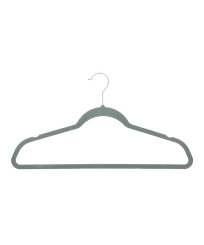 Home &amp; Living Velvet effect coat hangers 25 pack HL060 - Grey One size - Customisable Accessories