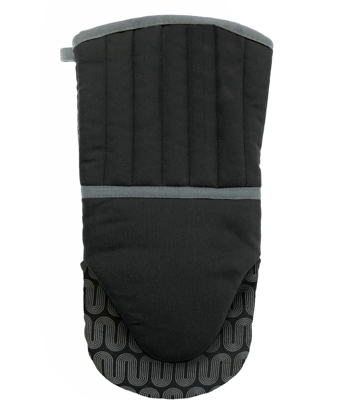 Home &amp; Living Pro Chef silicone mitt HL202 - Black One size - Customisable Gloves