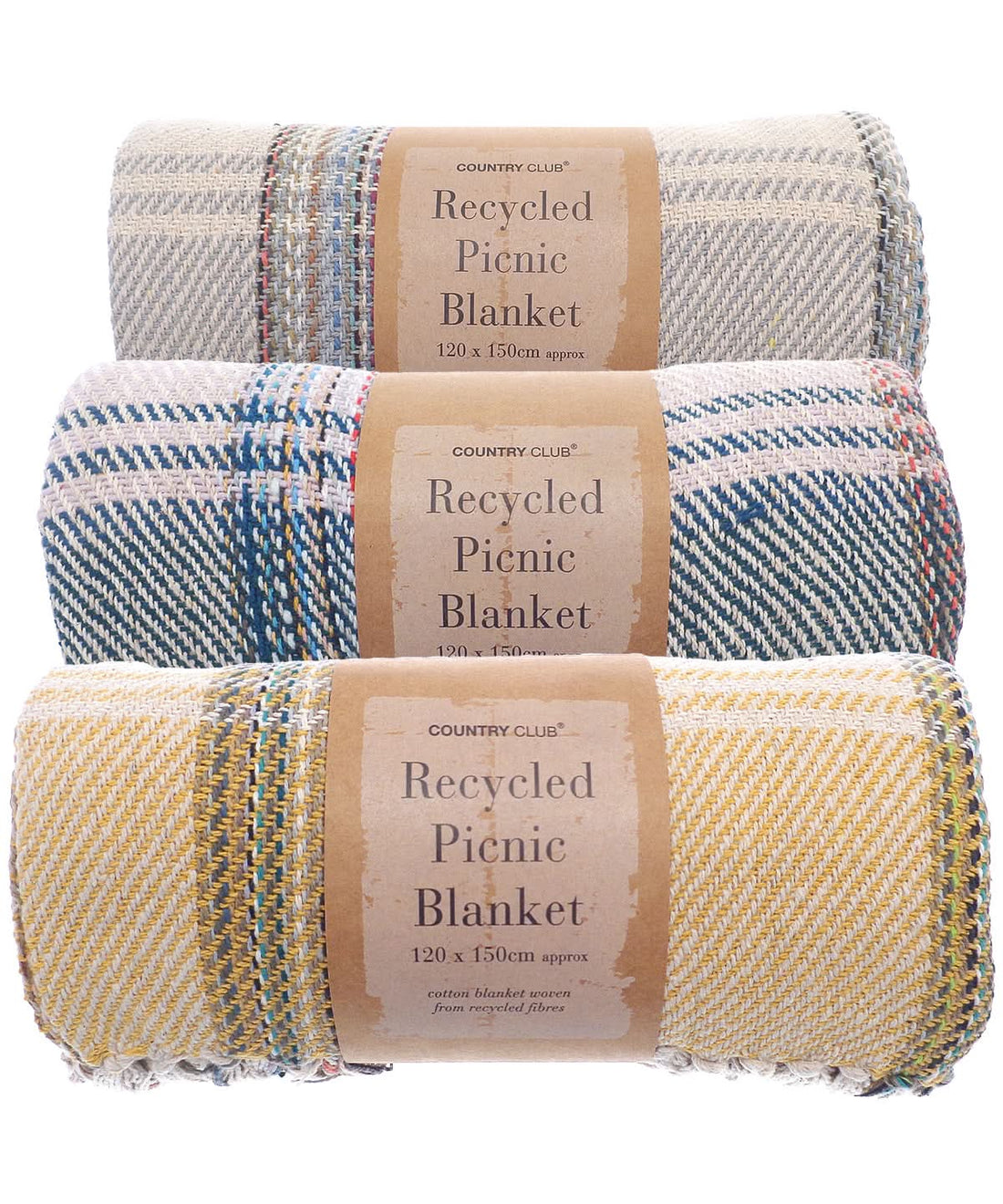 Home &amp; Living Recycled picnic blanket HL206 - Mixed Fabric Colour One size - Customisable Blanket