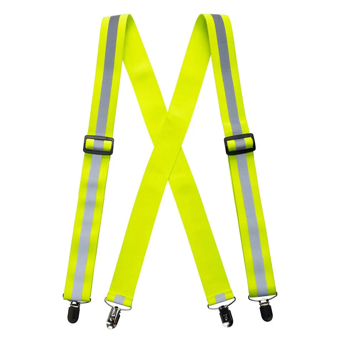Hi Vis Trousers Braces Hi Vis56 - Yellow - Customisable High Visibility Accessories
