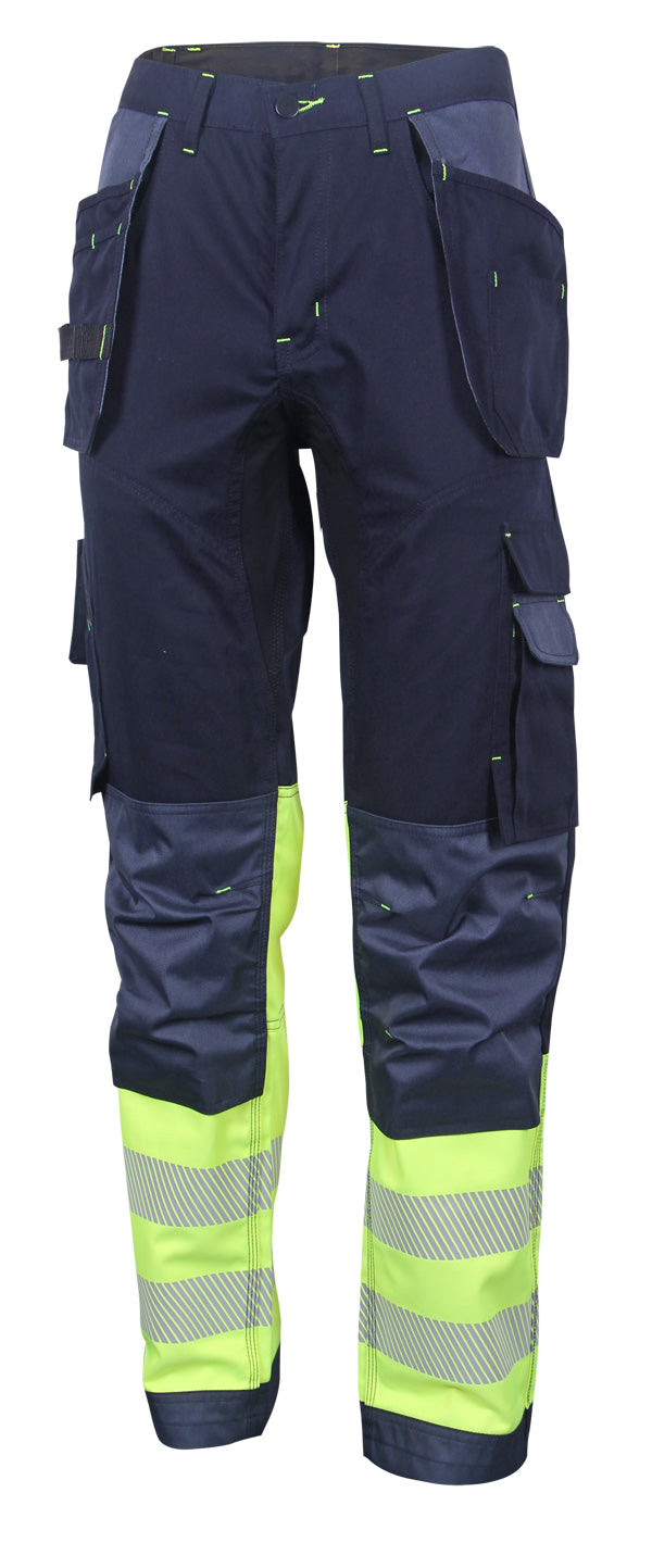 Deltic Beeswift Deltic Hi Vis Two Tone Trousers - Saturn Yellow Navy - Customisable Trousers