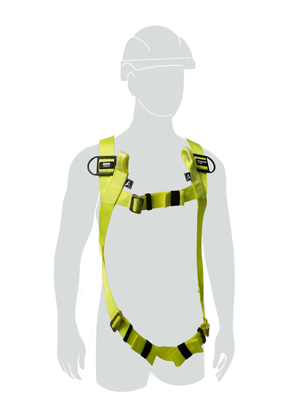Honeywell Miller H Point Loop Universal Size Harness - Yellow 140KG - Customisable Harnesses
