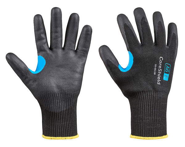Honeywell Coreshield Micro Foam Cut F Gloves - Black - Customisable Nitrile