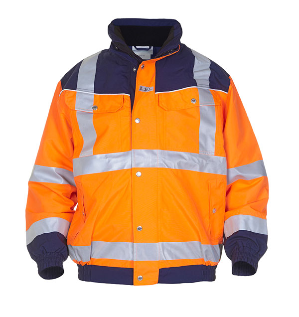 Hyd Sns Hv Hydrowear Furth Hi Vis Sns Pilot Two Tone Jacket - Orange Navy - Customisable Jacket