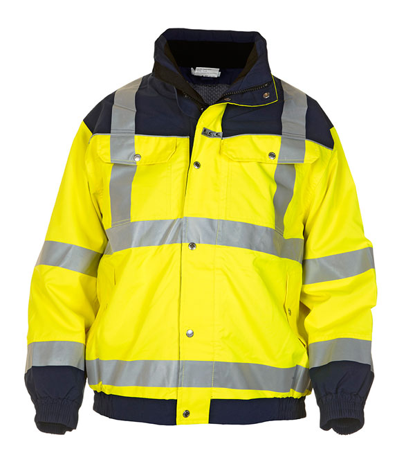 Hyd Sns Hv Hydrowear Furth Hi Vis Sns Pilot Two Tone Jacket - Saturn Yellow Navy - Customisable Jacket