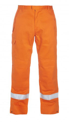 Hyd Multi Cvc Hydrowear Meddo Multi Cvc Fire Retardant Anti Static Trousers - Orange - Customisable Trousers