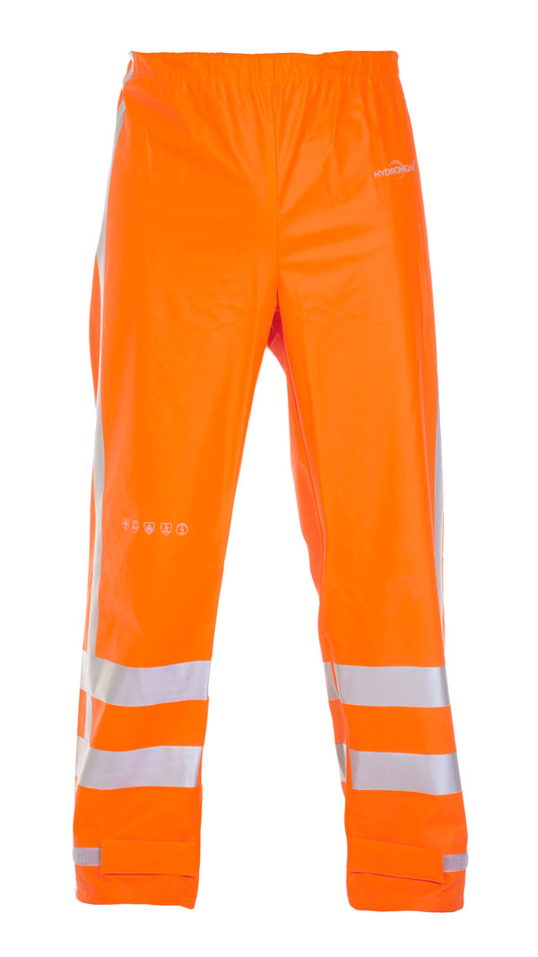 Hyd Fr Ast Multi Hydrowear Nagoya Multi Flame Retardant Hi Vis Anti Static Waterproof Trousers - Orange - Customisable Trousers