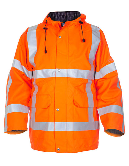 Hyd Sns Hv Hydrowear Uithoorn Sns Hi Vis Waterproof Parka Jacket - Orange - Customisable Jacket
