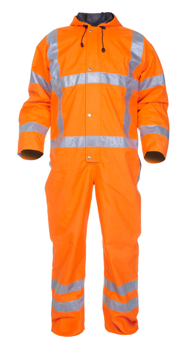 Hyd Sns Hv Hydrowear Ureterp Sns Hi Vis Waterproof Coverall - Orange - Customisable Coveralls