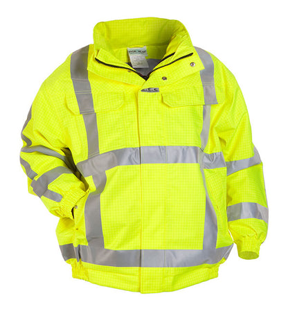 Hyd Sns Milti Norm Hydrowear Moers Multi Sns Fire Retardant Hi Vis Anti Static Pilot Jacket - Saturn Yellow - Customisable Jacket