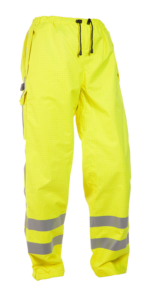 Hyd Sns Milti Norm Hydrowear Miami Multi Sns Fire Retardant Hi Vis Anti Static Waterproof Trousers - Saturn Yellow - Customisable Trousers