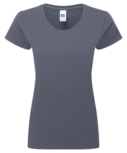Russell Short Sleeve Europe Womens authentic classic t shirt J180F - Convoy Grey - Customisable T-Shirts