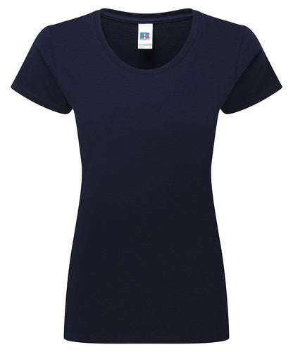 Russell Short Sleeve Europe Womens authentic classic t shirt J180F - French Navy - Customisable T-Shirts