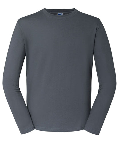 Russell Short Sleeve Europe Classic long sleeve T J180L - Convoy Grey - Customisable T-Shirts