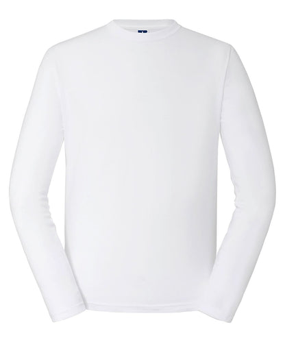 Russell Short Sleeve Europe Classic long sleeve T J180L - White - Customisable T-Shirts