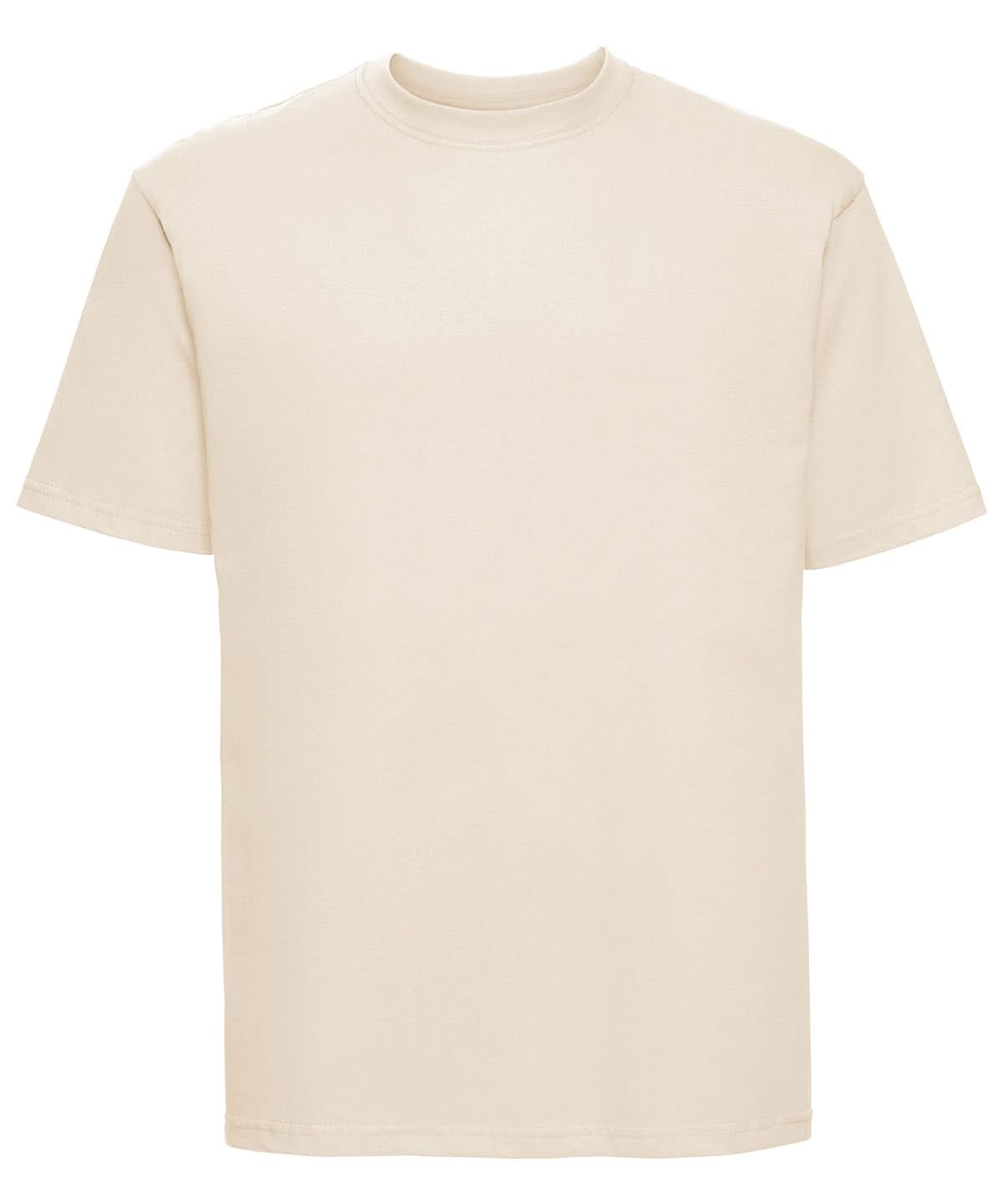 Russell Short Sleeve Europe Super Ringspun Classic T Shirt Natural J180M - Natural - Customisable T-Shirt