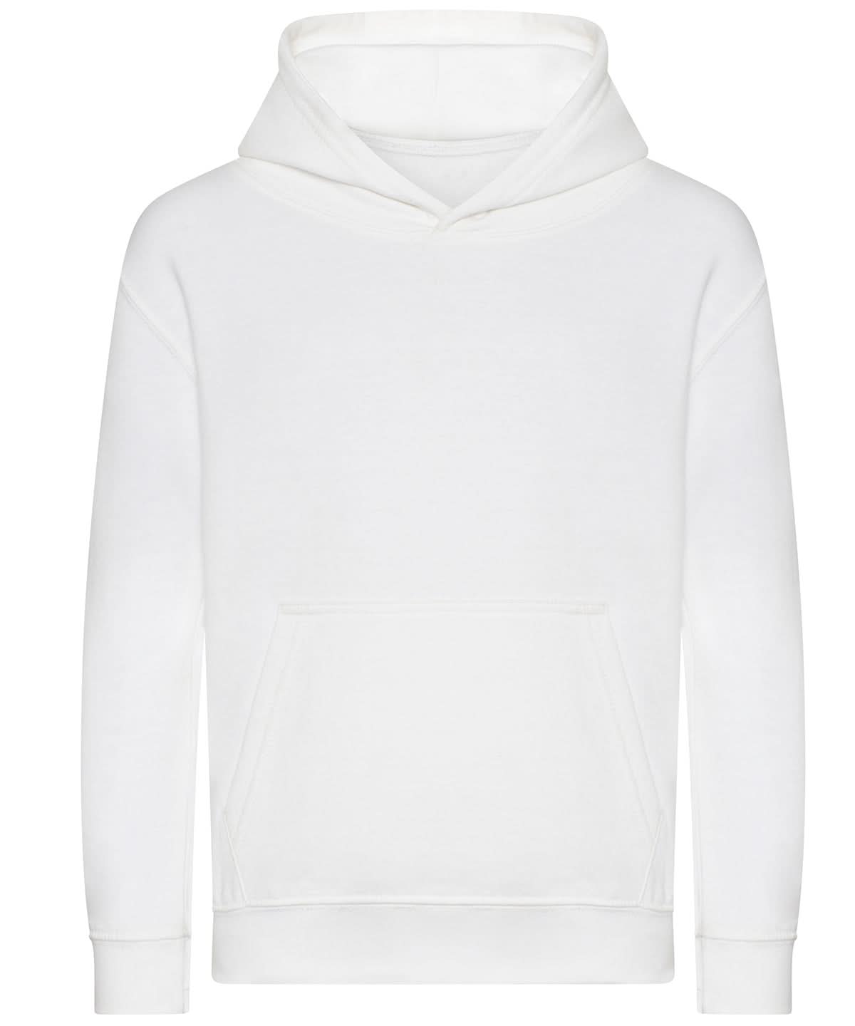 AWDis Just Hoods Kids organic hoodie J201J - Arctic White - Customisable Hoodies