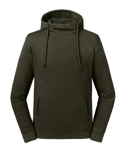 Russell Europe Pure organic high collar hooded sweatshirt J209M - Dark Olive - Customisable Sweatshirts