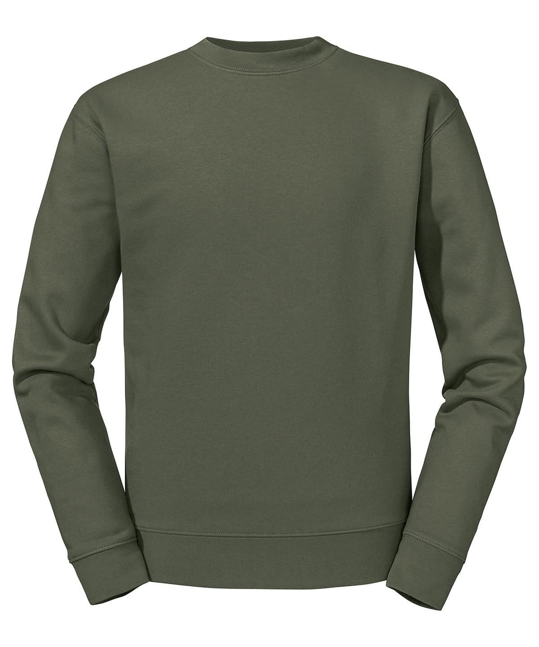 Russell Europe Set in Sleeve Sweatshirt Olive J262M - Olive - Customisable Sweatshirts