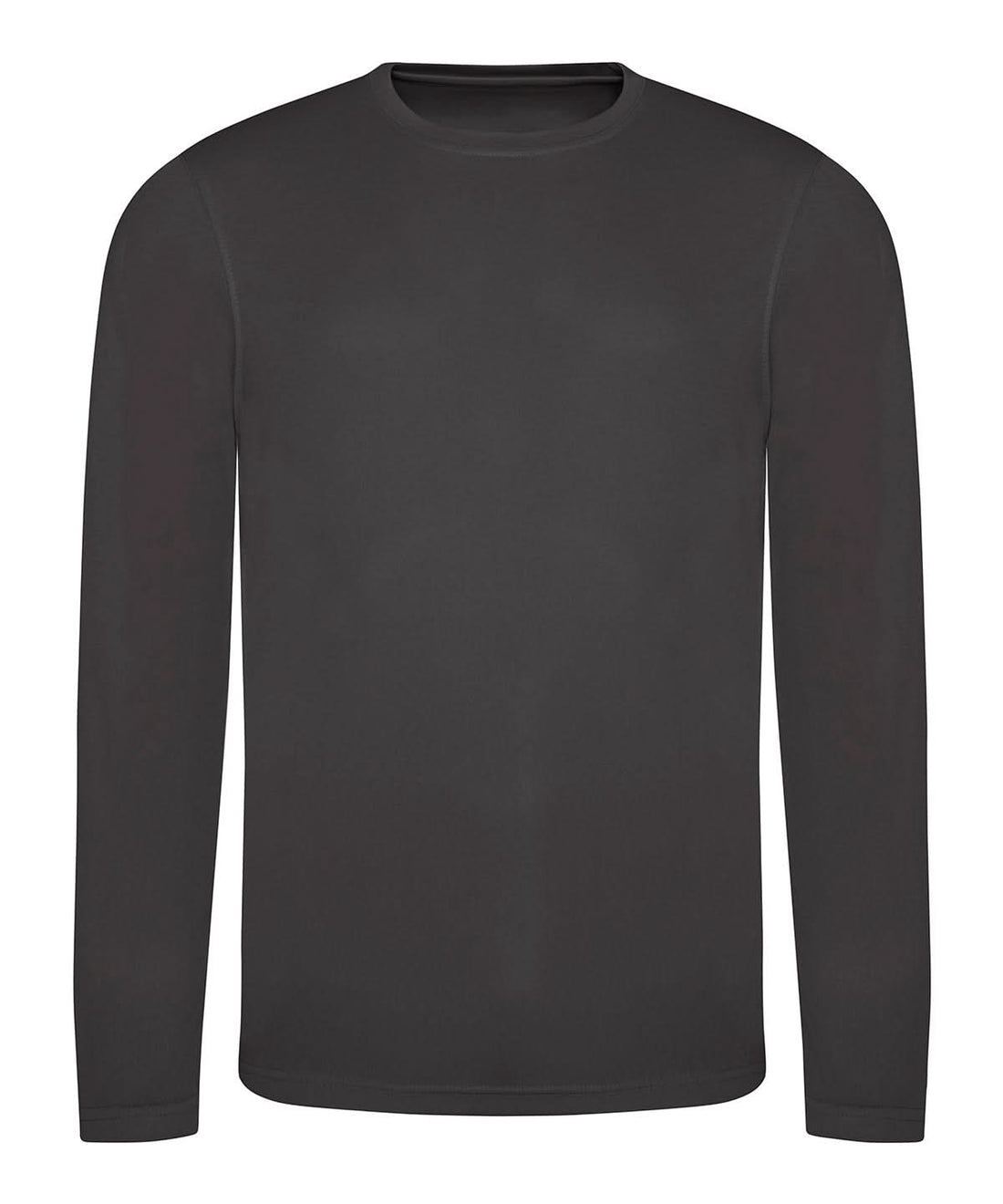 AWDis Just Cool Long sleeve cool T JC002 - Charcoal - Customisable T-Shirts