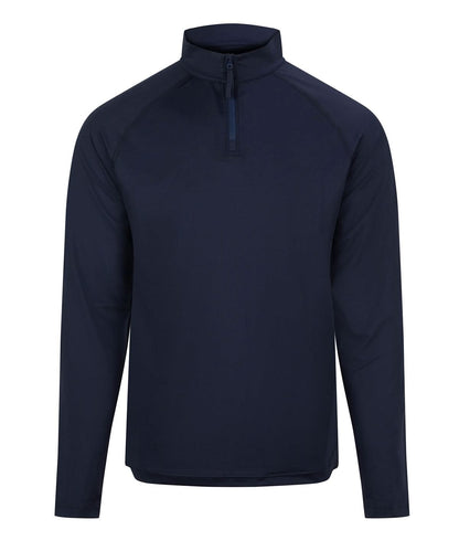AWDis Just Cool Lightweight active 14 zip JC230 - French Navy - Customisable Sports Overtops