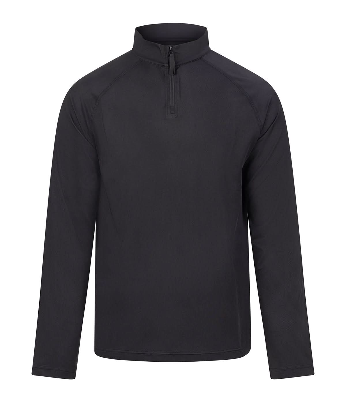 AWDis Just Cool Lightweight active 14 zip JC230 - Jet Black - Customisable Sports Overtops