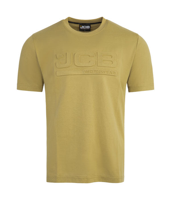 Jcb Workwear Unisex 3 D Embossed T Shirt Jcb014 - Olive Green - Customisable T-Shirt