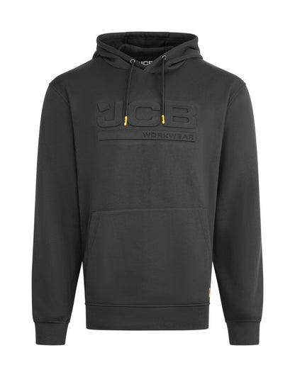 Jcb Workwear Unisex Embossed Hoody Jcb015 - Black - Customisable Sweatshirts