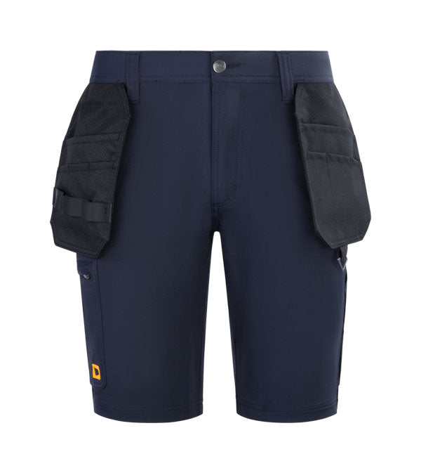Jcb Workwear Unisex Stretch Holster Pocket Shorts Navy Jcb031 - Navy Blue - Customisable Shorts