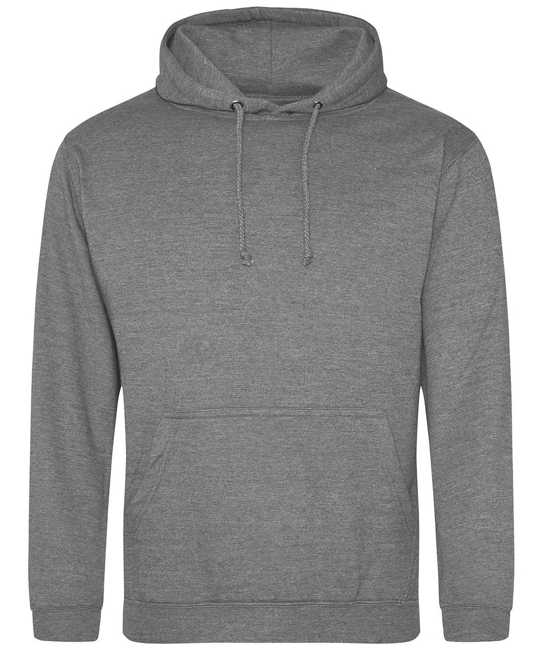 AWDis Just Hoods College Hoodie Graphite Heather JH001 - Graphite Heather - Customisable Hoodies