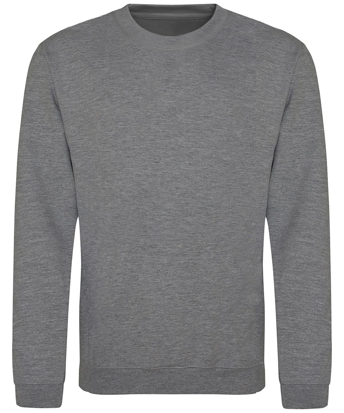 AWDis Just Hoods AWDis Sweatshirt Graphite Heather JH030 - Graphite Heather - Customisable Sweatshirts