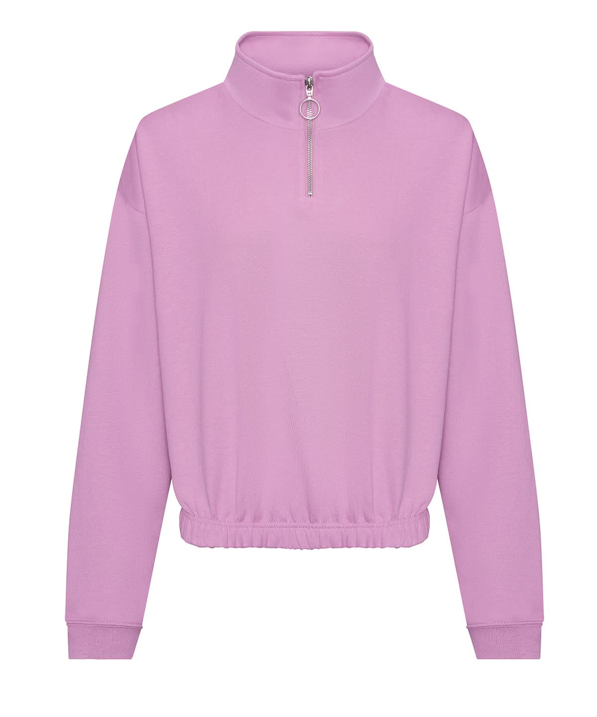 AWDis Just Hoods Womens cropped zip sweat JH037 - Lavender - Customisable Sweatshirts