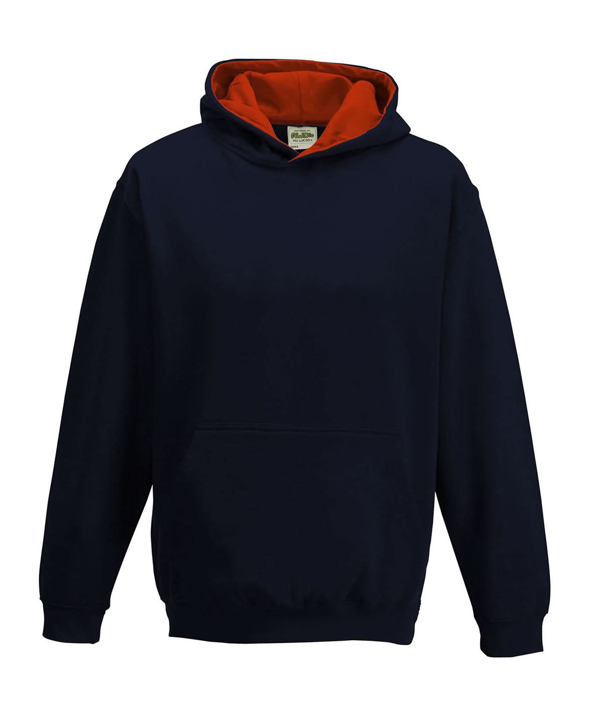 AWDis Just Hoods Kids varsity hoodie JH03J - New French Navy Fire Red - Customisable Hoodies