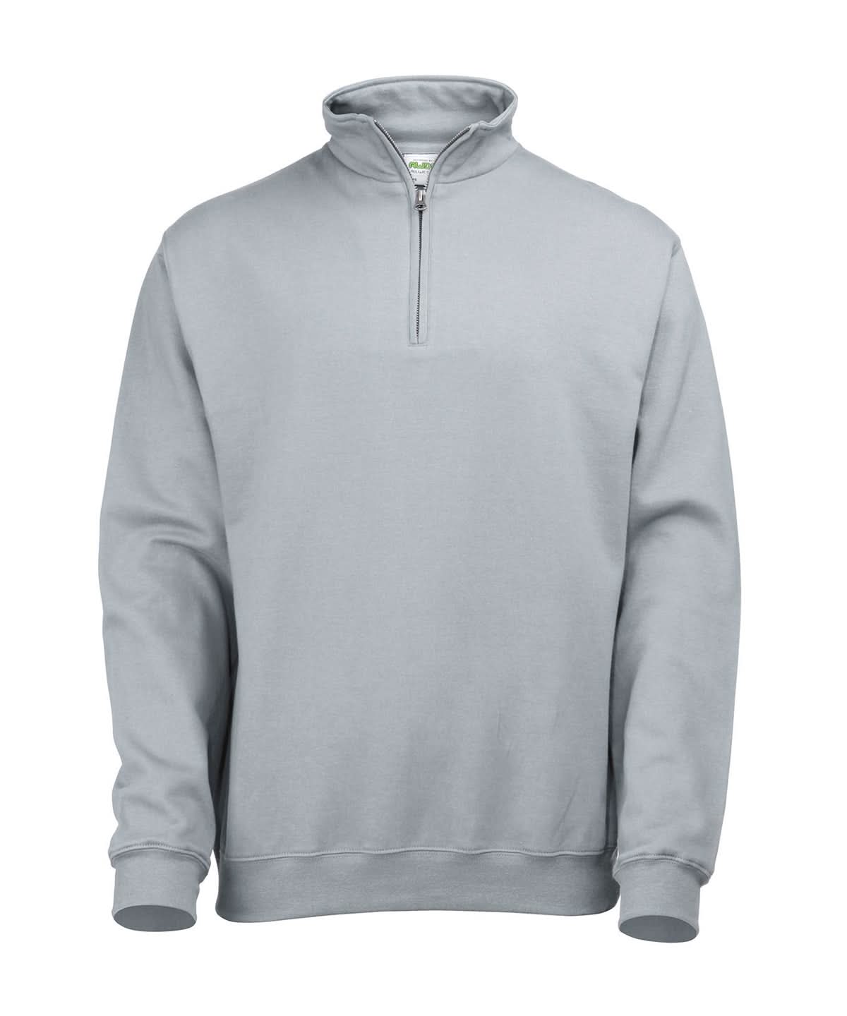 AWDis Just Hoods Sophomore zip sweatshirt JH046 - Heather Grey - Customisable Sweatshirts