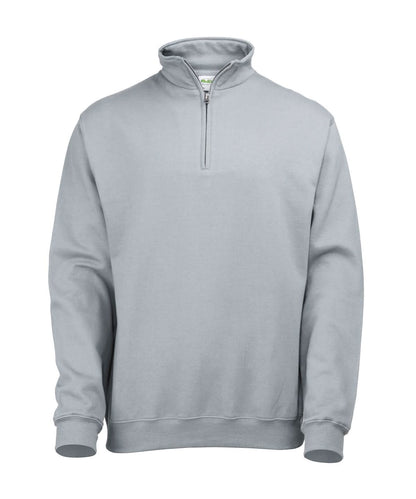AWDis Just Hoods Sophomore zip sweatshirt JH046 - Heather Grey - Customisable Sweatshirts