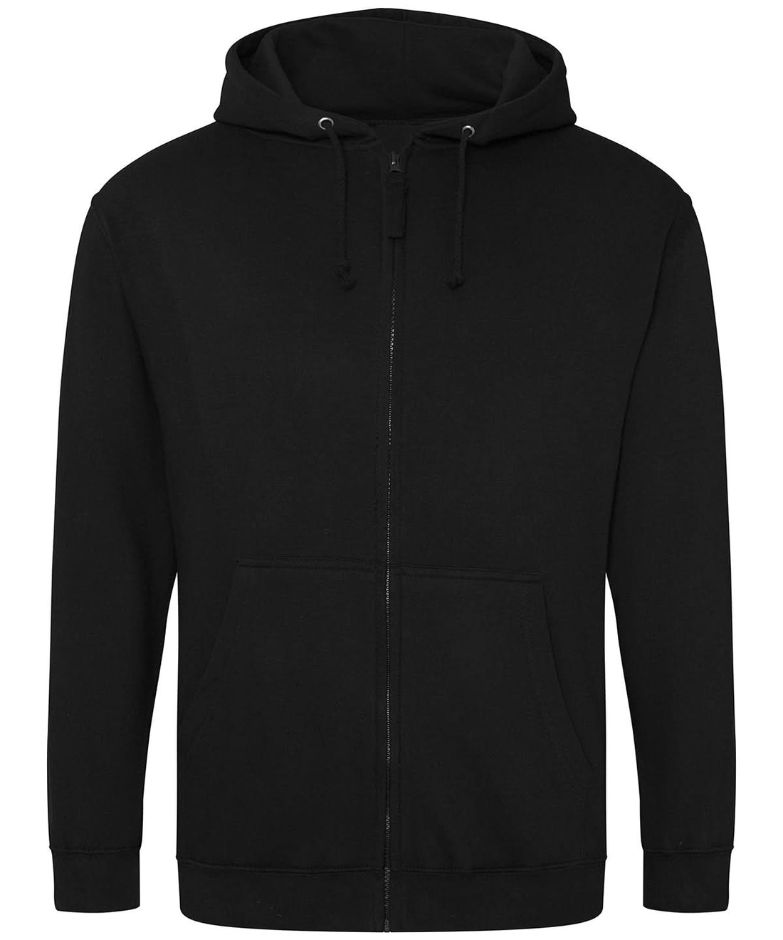 AWDis Just Hoods Zoodie Deep Black JH050 - Deep Black - Customisable Hoodies