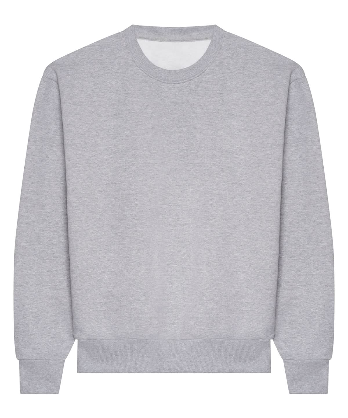 AWDis Just Hoods Heavyweight signature sweatshirt JH123 - Heather Grey - Customisable Sweatshirts