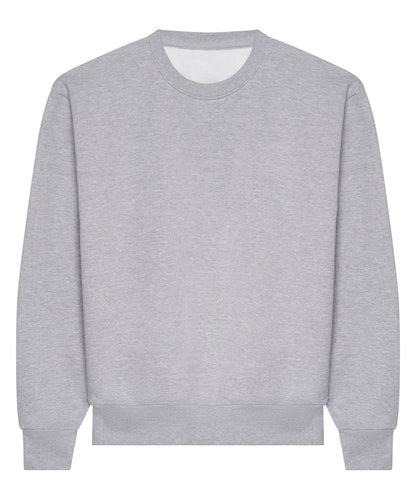 AWDis Just Hoods Heavyweight signature sweatshirt JH123 - Heather Grey - Customisable Sweatshirts