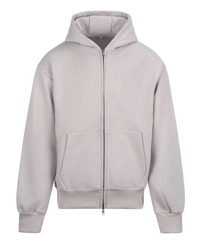 AWDis Just Hoods Signature heavyweight zoodie JH125 - Natural Stone - Customisable Hoodies
