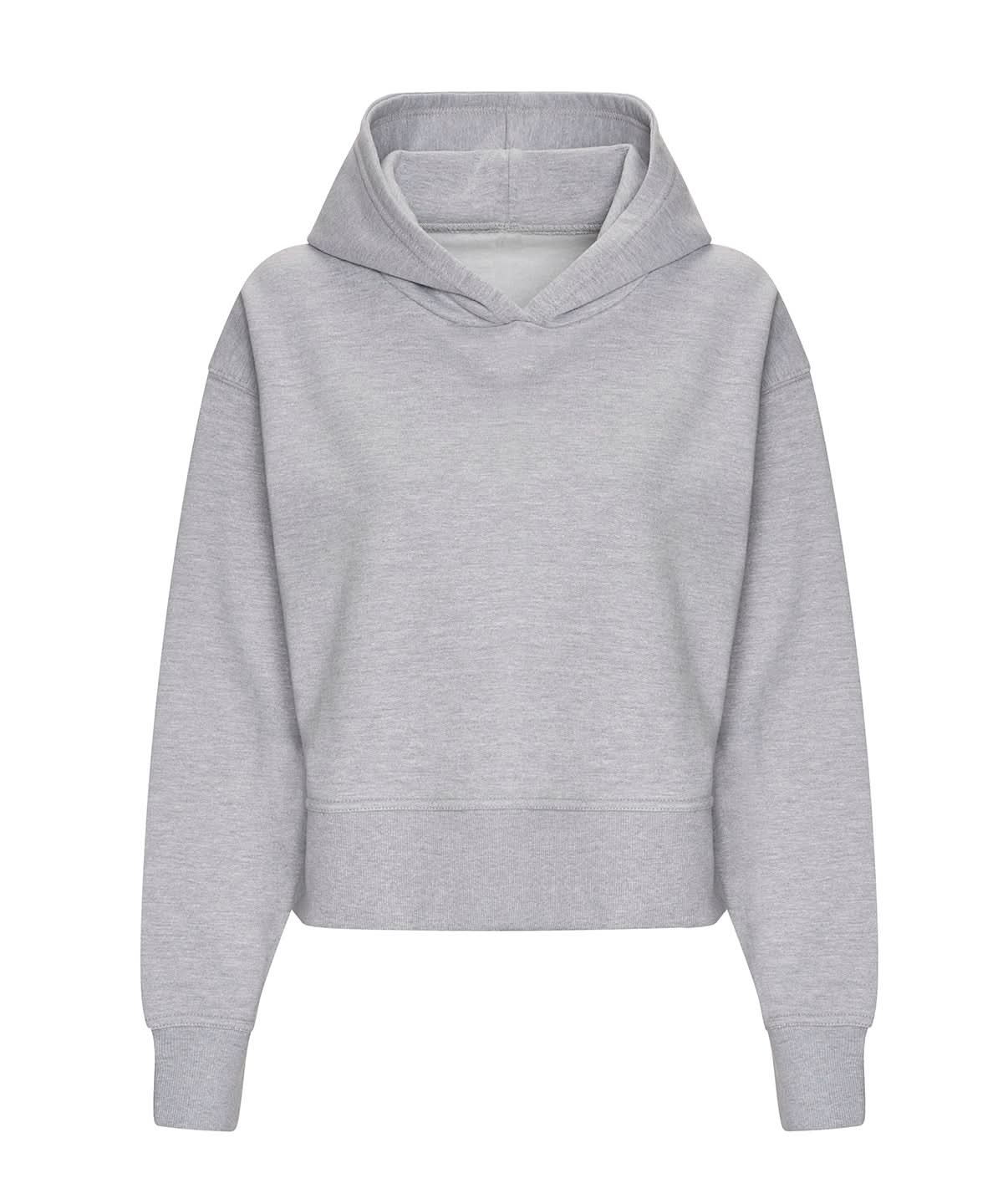 AWDis Just Hoods Womens relaxed hoodie JH305 - Heather Grey - Customisable Hoodies