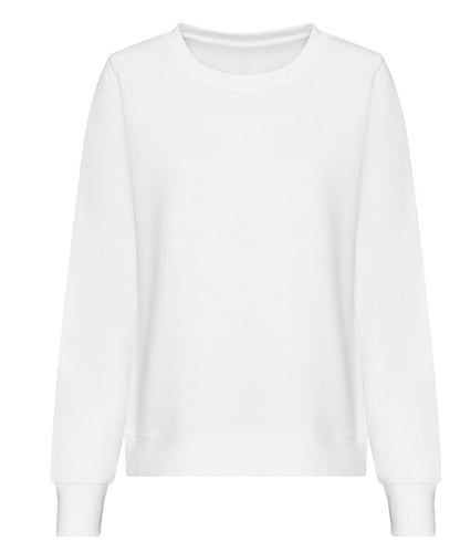AWDis Just Hoods Womens AWDis sweat JH30F - Arctic White - Customisable Sweatshirts