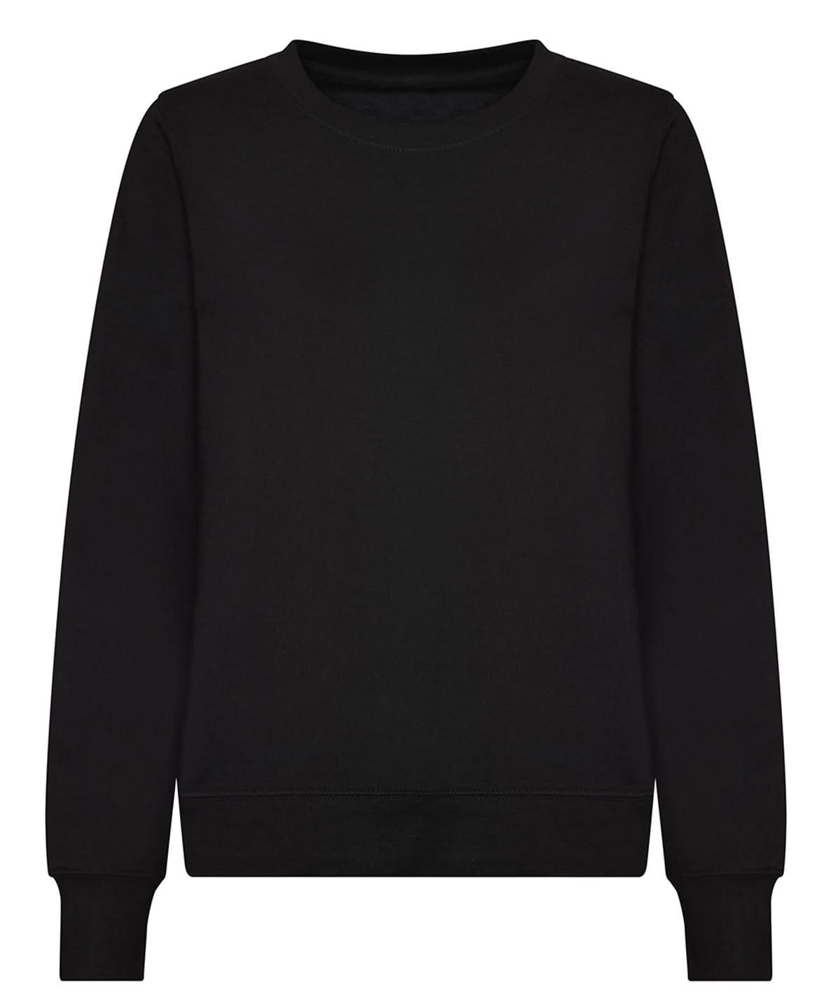 AWDis Just Hoods Womens AWDis sweat JH30F - Deep Black - Customisable Sweatshirts