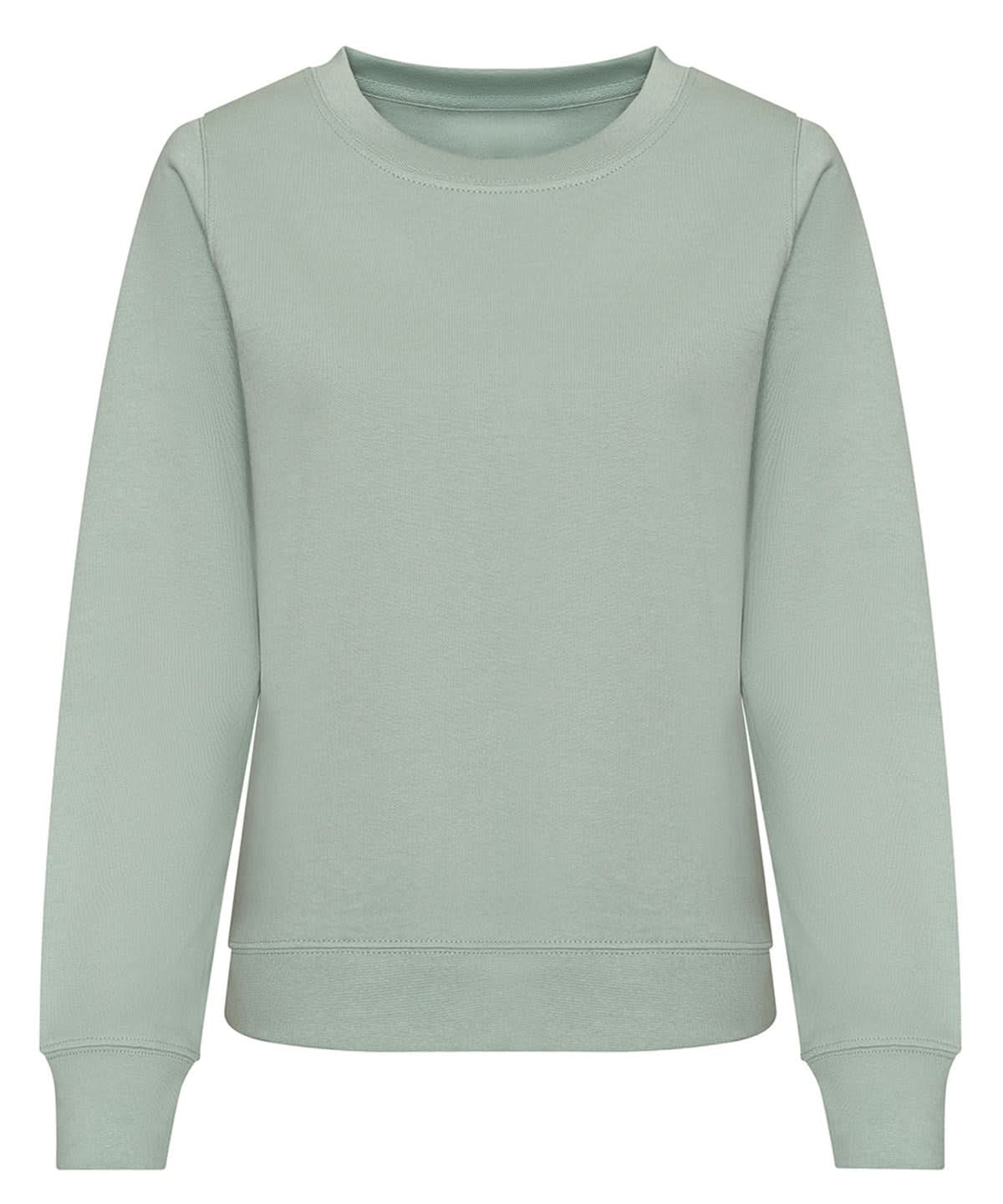 AWDis Just Hoods Womens AWDis sweat JH30F - Dusty Green - Customisable Sweatshirts