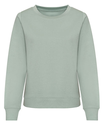 AWDis Just Hoods Womens AWDis sweat JH30F - Dusty Green - Customisable Sweatshirts