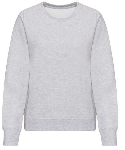 AWDis Just Hoods Womens AWDis sweat JH30F - Heather Grey - Customisable Sweatshirts