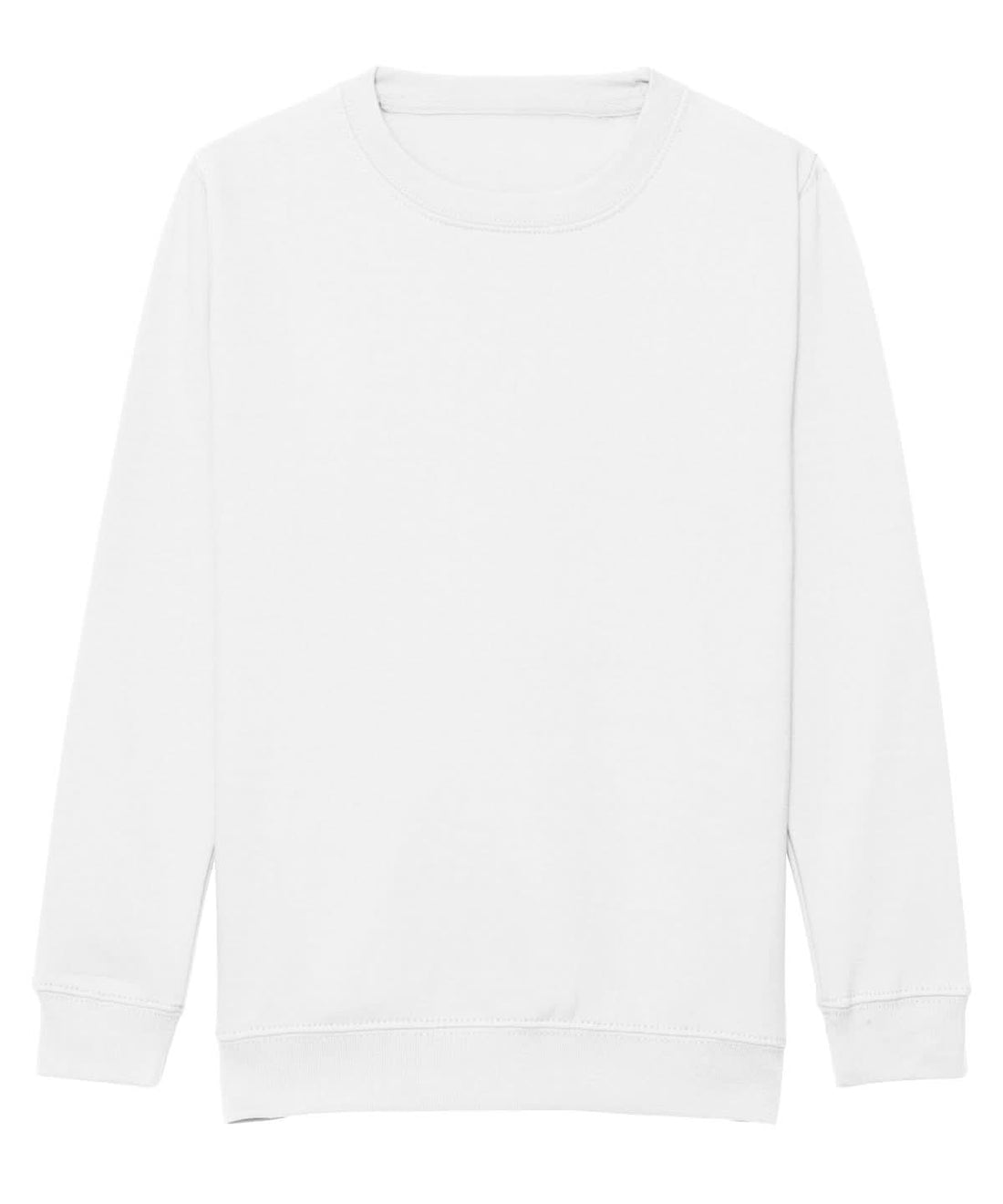 AWDis Just Hoods Kids AWDis Sweatshirt Arctic White JH30J - Arctic White - Customisable Sweatshirts