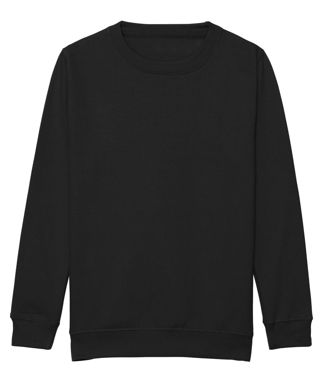 AWDis Just Hoods Kids AWDis Sweatshirt Jet Black JH30J - Jet Black - Customisable Sweatshirts