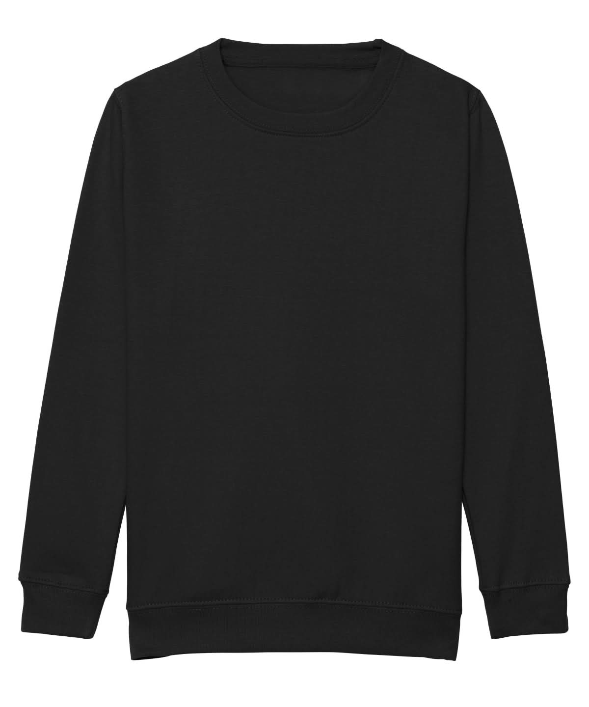 AWDis Just Hoods Kids AWDis Sweatshirt Jet Black JH30J - Jet Black - Customisable Sweatshirts
