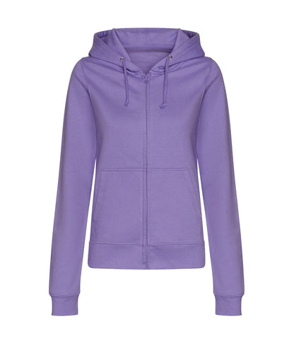 AWDis Just Hoods Womens college zoodie JH50F - Digital Lavender - Customisable Hoodies