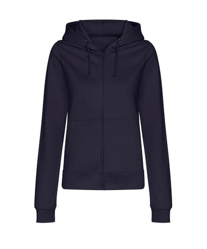 AWDis Just Hoods Womens college zoodie JH50F - New French Navy - Customisable Hoodies